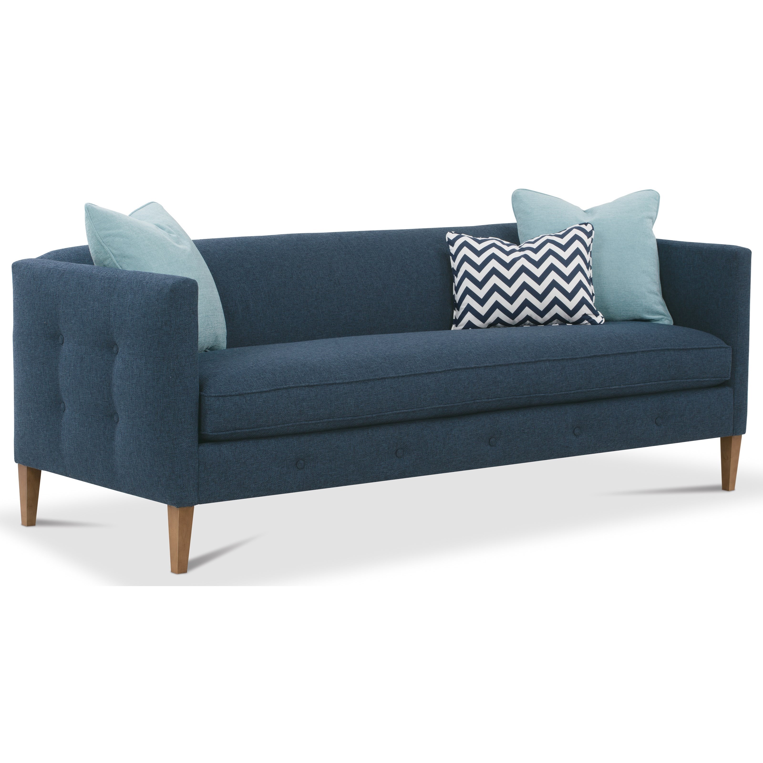 Rowe Claire Contemporary Bench Cushion Sofa Reeds Furniture Sofas
